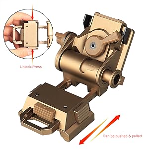 Óculos de visão noturna de 36 libras para capacete tático montado L4G24 NVG Metal 2