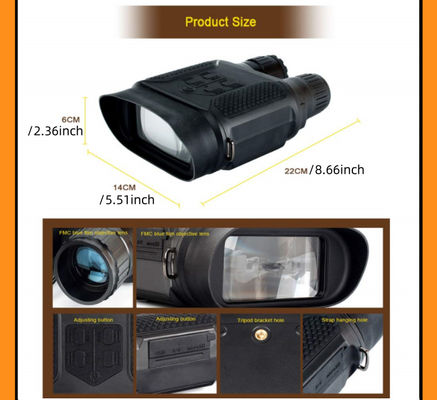 Compacto NV400B Binóculos digitais de visão noturna 2X Magnificação óptica 3W LED infravermelho 320*240 Display