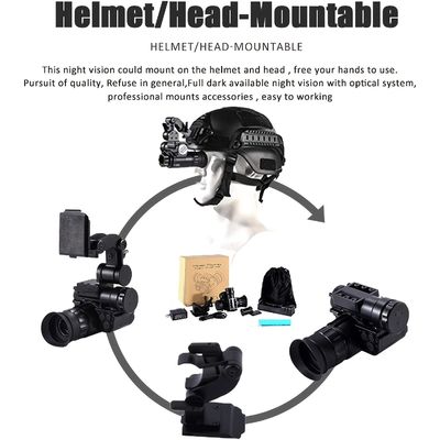 120x80x59mm Capa Militar Montada Óculos de Visão Noturna Wifi IR 1080p Hd