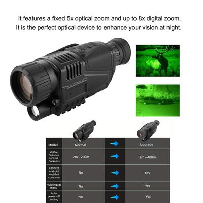 End P1S X Infravermelho Digital Visão Noturna Monocular 200m 3.7V Night Hunter Binoculars