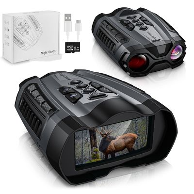 3.7V Digital Recarregável Visão Noturna Binoculares de Caça 1080P infravermelho