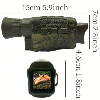 5x8 Ir Visão Óptica Visão Noturna Binóculos Infrarroxos Monoculares Térmicos 16 GB