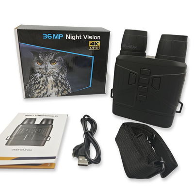 Visão nocturna de luz infravermelha Óculos de visão nocturna Binoculares para caça Logotipo e cor do cliente 6.0V