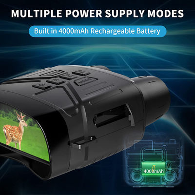 155x120x60mm IR Nv4000 4k HD Visão Noturna Óculos Binoculares Construídos em 4000mah Baterias