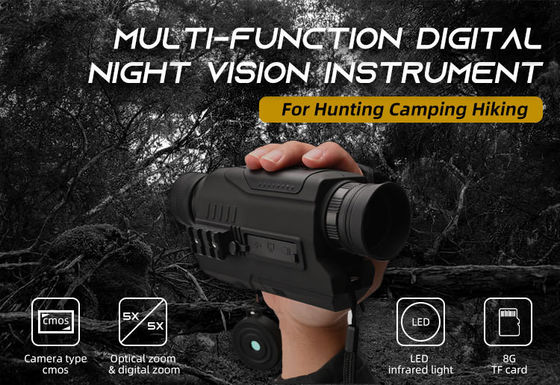 Instrumentos ópticos Visão noturna de grau militar Dispositivo monocular Tecnologia infravermelha 5x