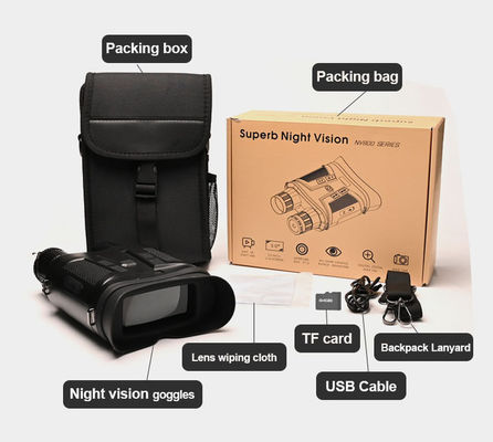 Binóculos de visão nocturna de infravermelho digital Adultos Cartão SD 4Gb 64Gb Binóculos noturnos