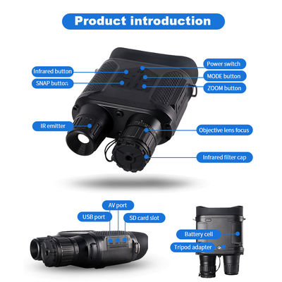 400M Full Dark Night Vision Binóculos infravermelhos para caça Óculos de noite infravermelhos