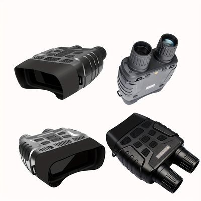Câmera digital de caça binocular de ampliação 4X com visão noturna IR 720P e zoom 5X