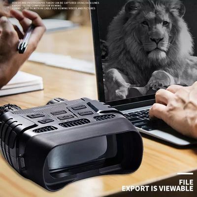 Câmera digital de caça binocular de ampliação 4X com visão noturna IR 720P e zoom 5X