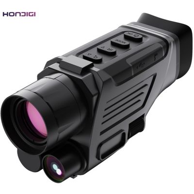 Interface de visão noturna monocular infravermelha com gravação de áudio e vídeo