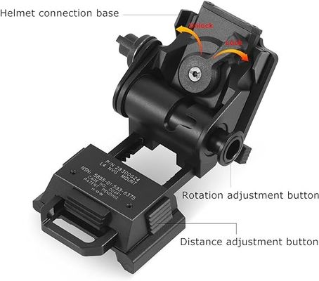 Óculos de visão noturna de 36 libras para capacete tático montado L4G24 NVG Metal