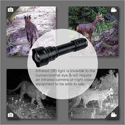 Lanterna IR Tocha 850nm Bateria Alimentada com Carregador Maximize o Seu Desempenho