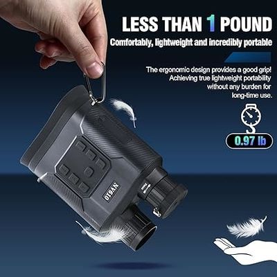 Sensor de calor Binoculares de visão diurna e noturna com câmera SD Card 4K