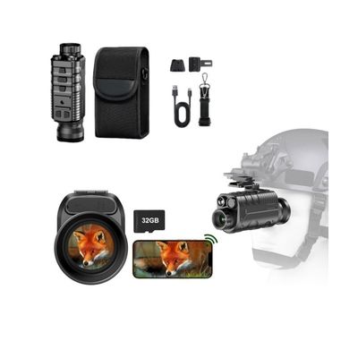 Óculos de visão noturna 6X Magnificação digital Ajustável 34MM Objetivo Lente 854 * 480 Resolução