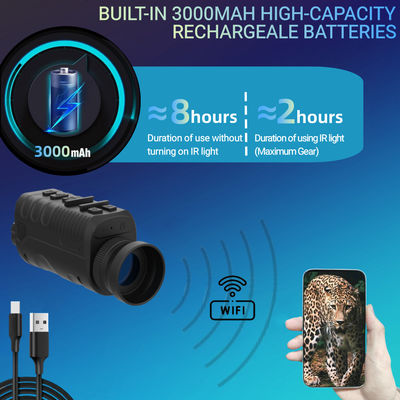 4k Visão Noturna Binoculares Óculos de sol Capa de Infravermelho Duplo 850NM 940NM Intercâmbio 3W