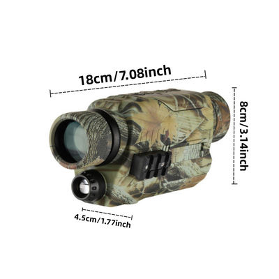 Visão Noturna de 5X de Magnificação Monocular 3X Zoom Digital Infravermelho Óculos de Visão Noturna