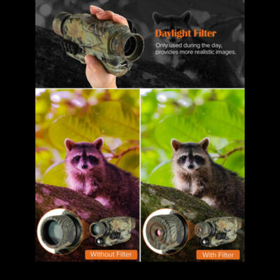 5X aumento óptico Monocular de visão noturna para observação de vida selvagem ao ar livre