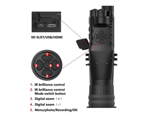 IR High Definition NV789 visão noturna a cores clip on scope visão noturna caça