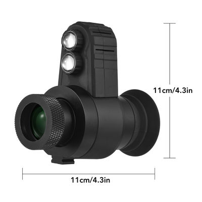 Dispositivo monocular de visão nocturna com retículo digital.