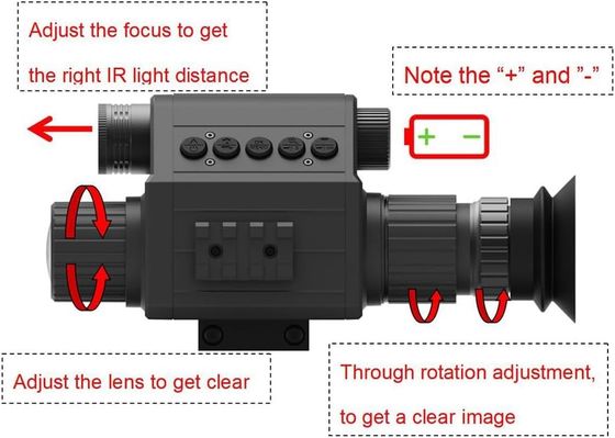 M5 Digital 1080P Day &amp; Night Vision Rifle Scope Hunting Monocular Camera com 850 ou 940nm IR (M5-50-IR940-GP)